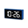 Digitálny budík Hama Ibiza modrý LCD batéria USB 150x34x73mm