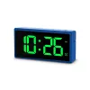 Digitálny budík Hama Ibiza modrý LCD batéria USB 150x34x73mm
