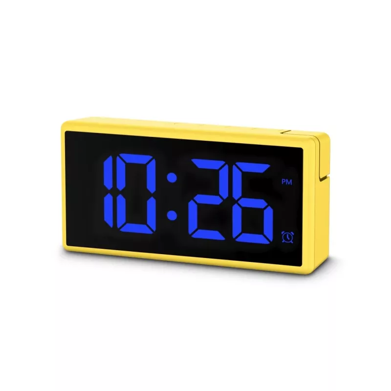 Digitálny budík Hama Ibiza žltý LCD batéria USB