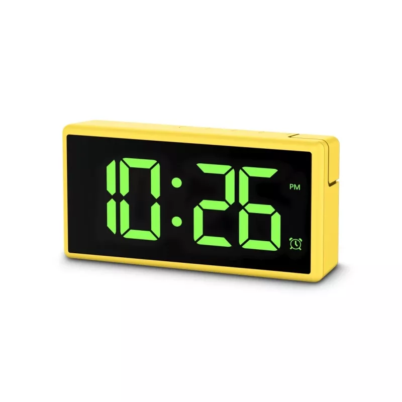 Digitálny budík Hama Ibiza žltý LCD batéria USB
