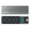 Puzdro na SSD ADATA EC680 sivé M.2 USB Type-C PCIe