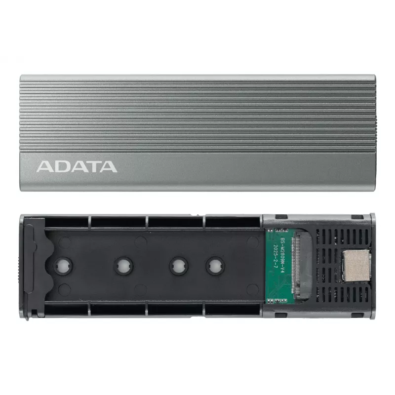 Puzdro na SSD ADATA EC680 sivé M.2 USB Type-C PCIe