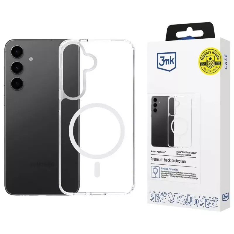 Ochranné puzdro 3MK Armor MagCase pre Samsung Galaxy S24 FE – robustný tenký dizajn