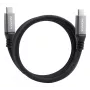 USB C na USB C dátový kábel ADATA CACCU3-100W-100AN-BK — USB 3.2 Gen 2 (10 Gbit/s), 1 m, čierny