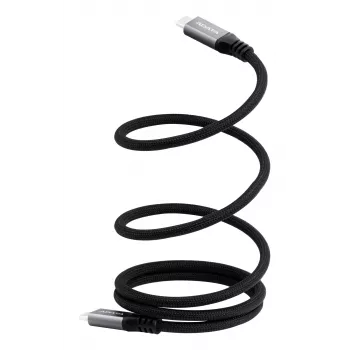 USB C na USB C dátový kábel ADATA CACCU3-100W-100AN-BK — USB 3.2 Gen 2 (10 Gbit/s), 1 m, čierny