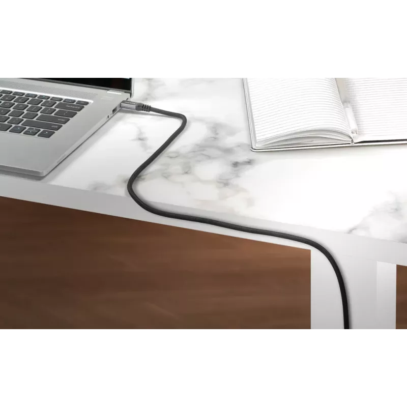 USB C na USB C dátový kábel ADATA CACCU3-100W-100AN-BK — USB 3.2 Gen 2 (10 Gbit/s), 1 m, čierny