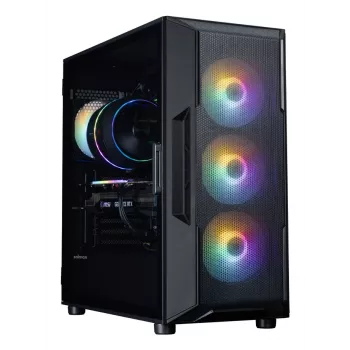 ZALMAN Mid-Tower PC skriňa I3 NEO V2, čierna, 4x RGB ventilátory, podpora ATX/microATX