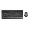 Trust Trezo klávesnica a myš vrátane Universal RF Wireless QWERTY US English čierna