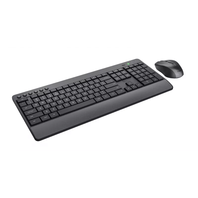 Trust Trezo klávesnica a myš vrátane Universal RF Wireless QWERTY US English čierna