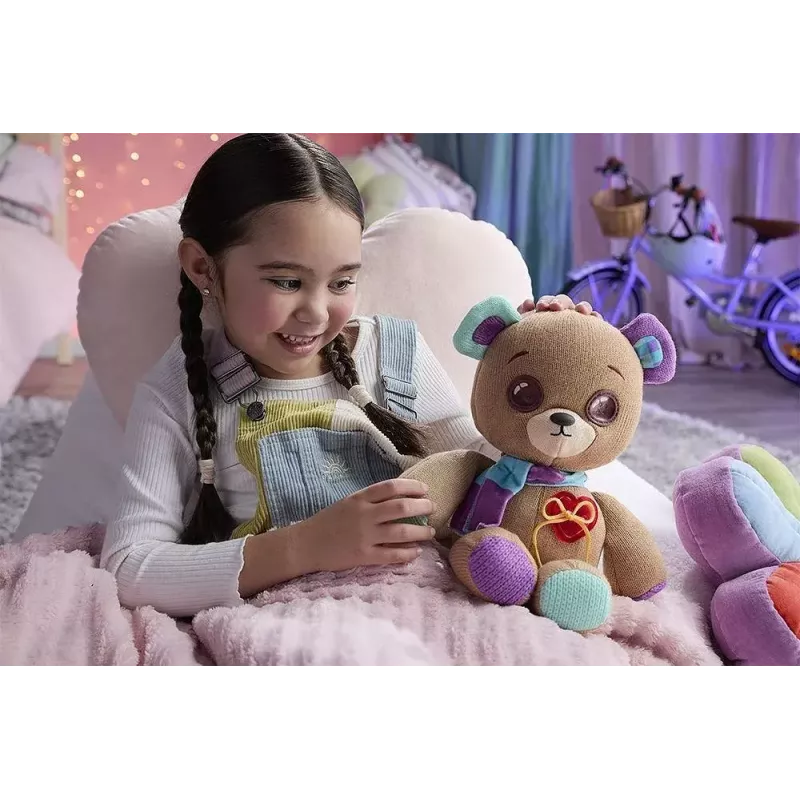 Plušový interaktívny maskot Cobi Thready Bear – hračka aktivovaná pohybom so zvukom a senzormi