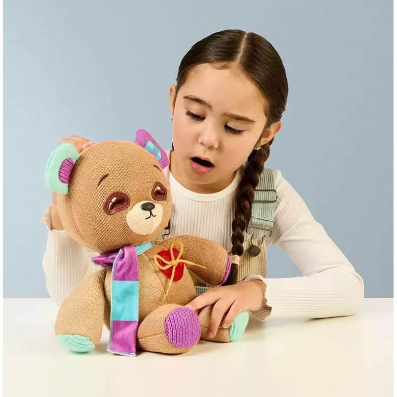 Plušový interaktívny maskot Cobi Thready Bear – hračka aktivovaná pohybom so zvukom a senzormi