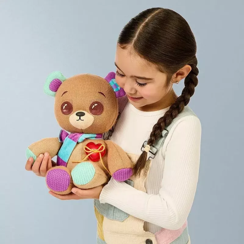 Plušový interaktívny maskot Cobi Thready Bear – hračka aktivovaná pohybom so zvukom a senzormi