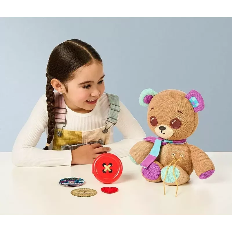 Plušový interaktívny maskot Cobi Thready Bear – hračka aktivovaná pohybom so zvukom a senzormi