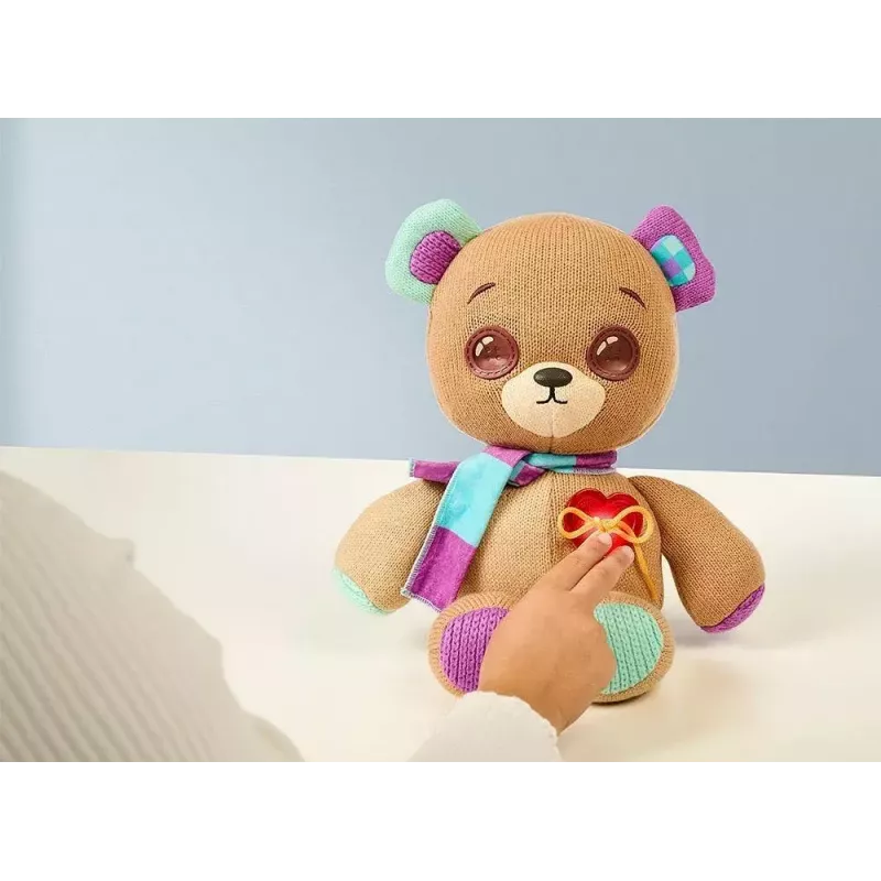 Plušový interaktívny maskot Cobi Thready Bear – hračka aktivovaná pohybom so zvukom a senzormi
