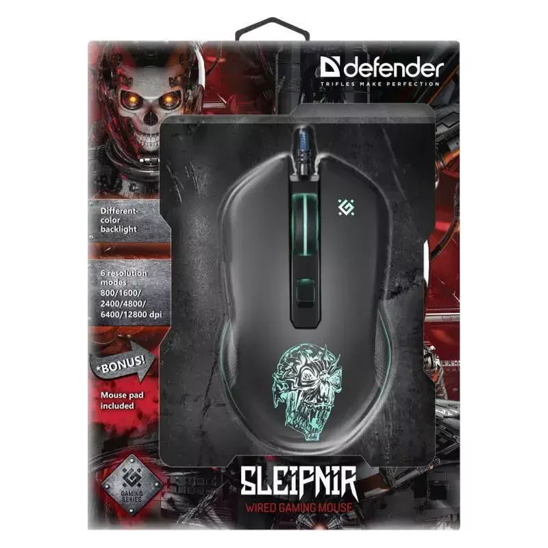 Myš Defender GM-927 Sleipnir Optic 12800dpi 6P