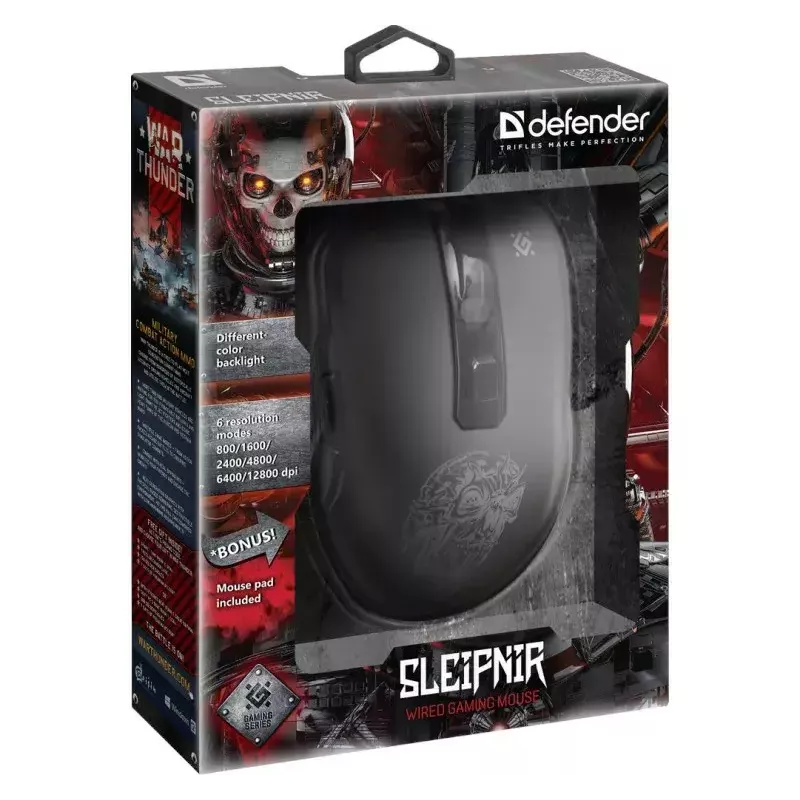 Myš Defender GM-927 Sleipnir Optic 12800dpi 6P