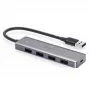 USB hub UGREEN 50985 (4× USB 3.2 Gen 1 Type-A, 5 Gb/s, strieborný)