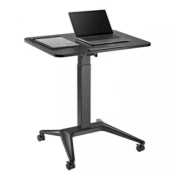 Mobilný laptopový stolík MACLEAN MC-453B s pneumatickým nastavením výšky, max. výška 109 cm, nosnosť 8 kg