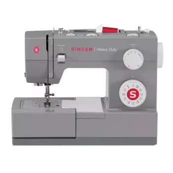 Automatický šijací stroj SINGER Heavy Duty 4432 — 32 vzorov stehov, 1100 ot/min, 6 mm šírka stehu, voľné rameno, 120 V