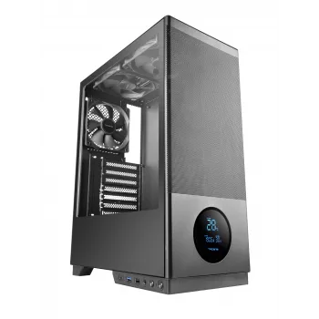 TACENS počítačová skriňa 2SAGITTA20 Midi Tower, tvrdené sklo, ATX/Micro-ITX/Mini-ITX, 1x3,5 palca + 2x2,5 palca, LED, predinštalovaný ventilátor