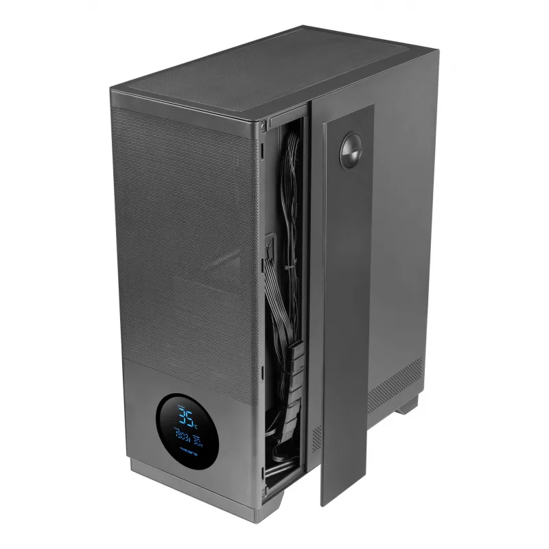 Počítačová skriňa Tacens 2SAGITTA20 Midi Tower, čierna, 3 ventilátory 120 mm