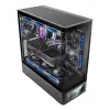PC skriňa TACENS Mars Gaming MCLCDPRO Midi Tower – čierna, IPS 7,2 palca displej, napájací zdroj dole, podpora ATX/Micro‑ATX/Mini‑ITX