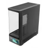 PC skriňa TACENS Mars Gaming MCLCDPRO Midi Tower – čierna, IPS 7,2 palca displej, napájací zdroj dole, podpora ATX/Micro‑ATX/Mini‑ITX