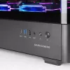 PC skriňa TACENS Mars Gaming MCLCDPRO Midi Tower – čierna, IPS 7,2 palca displej, napájací zdroj dole, podpora ATX/Micro‑ATX/Mini‑ITX