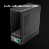 PC skriňa TACENS Mars Gaming MCLCDPRO Midi Tower – čierna, IPS 7,2 palca displej, napájací zdroj dole, podpora ATX/Micro‑ATX/Mini‑ITX