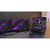 PC skriňa TACENS Mars Gaming MCLCDPRO Midi Tower – čierna, IPS 7,2 palca displej, napájací zdroj dole, podpora ATX/Micro‑ATX/Mini‑ITX