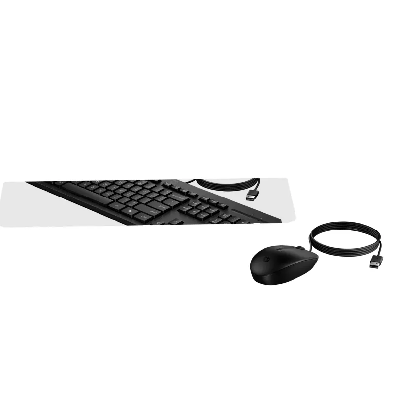 HP 225 káblová súprava myši a klávesnice, plná veľkosť, USB, čierna