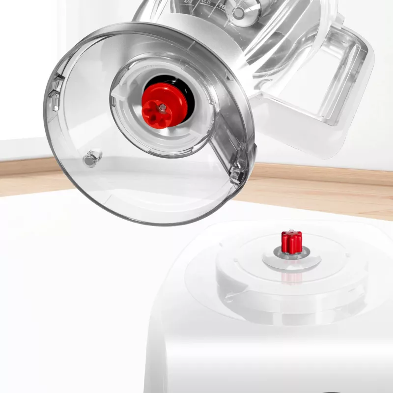 Kuchynský robot Bosch MC812W501 — 1000 W, misa 3,9 L, biela, nerezové nože