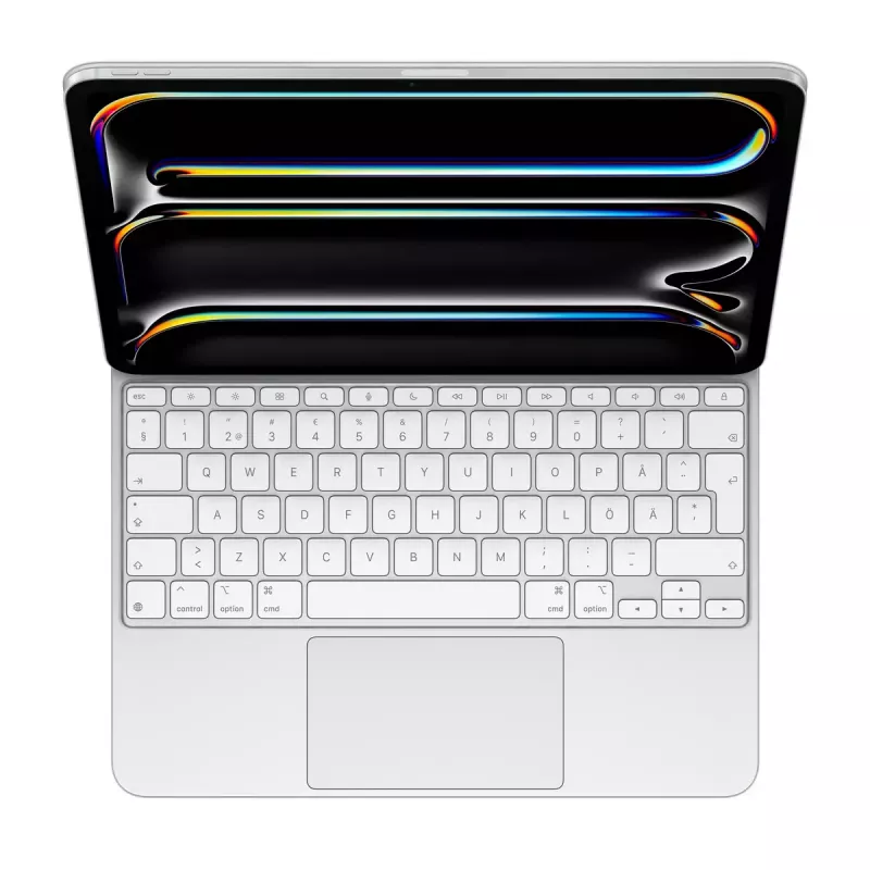 Apple Magic Keyboard pre iPad Pro 13 palcov M4 švédska biela bezdrôtový trackpad