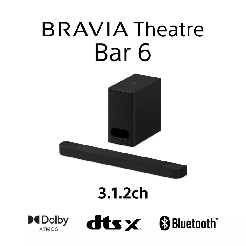 Soundbar Sony HT-B600 3.1.2 kanály 350 W s bezdrôtovým subwooferom, čierny
