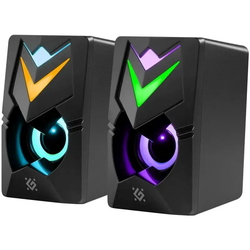 PC reproduktory DEFENDER J4 2.0 6W LED USB, 3,5 mm, 90–20000 Hz, čierne