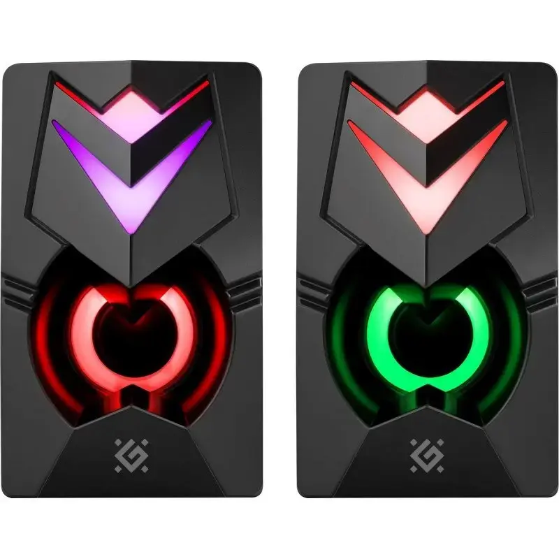 PC reproduktory DEFENDER J4 2.0 6W LED USB, 3,5 mm, 90–20000 Hz, čierne