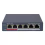 Sieťový switch Hikvision DS-3E1106P-EI — 6-portový PoE Ethernet switch, unmanaged, 10/100 Mbit/s