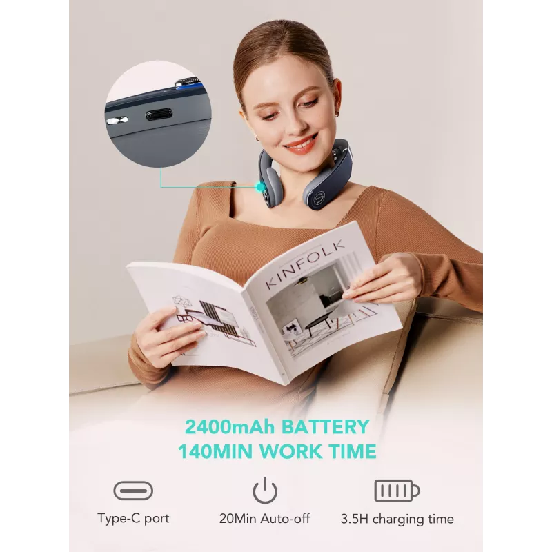 Masážny prístroj SKG G7-Pro-Fold Blue Combo kompresia miesenie vibrácie