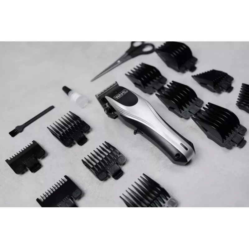 Wahl Rapid Clip 09657.0460 strihací strojček na vlasy, strieborno-čierny