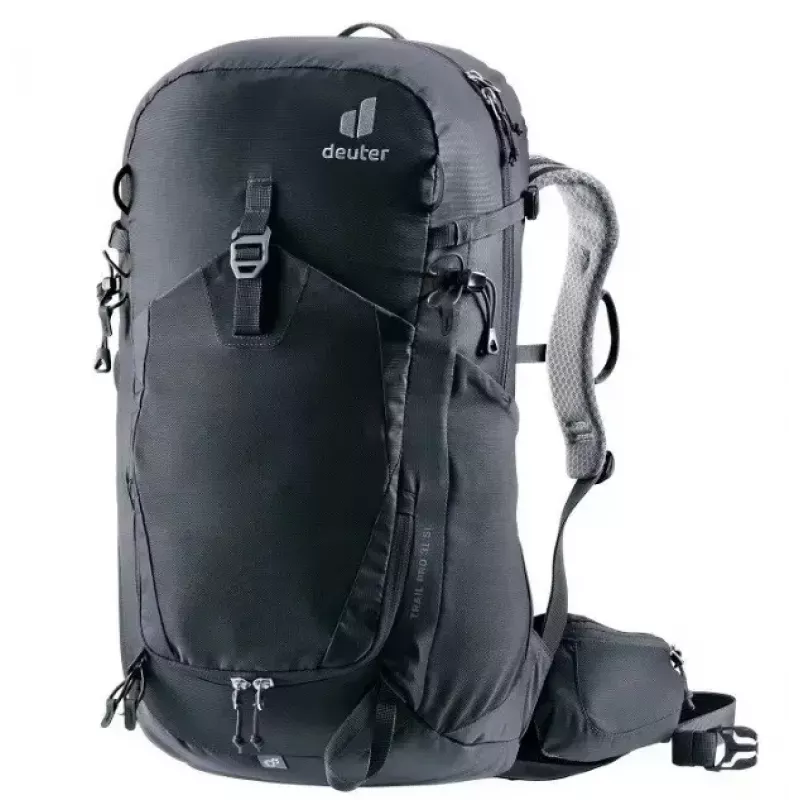 Batoh DEUTER Trail PRO 31 SL dámsky – 31 L, ľahký, odolný, dámsky strih, čierny