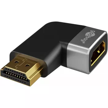 Goobay 72012 video kábel adaptér HDMI Type-A konektor samec čierna strieborná