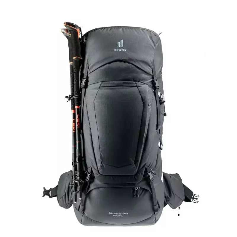Turistický batoh DEUTER Aircontact Pro 65+10 SL dámsky grafit, objem 65+10 L