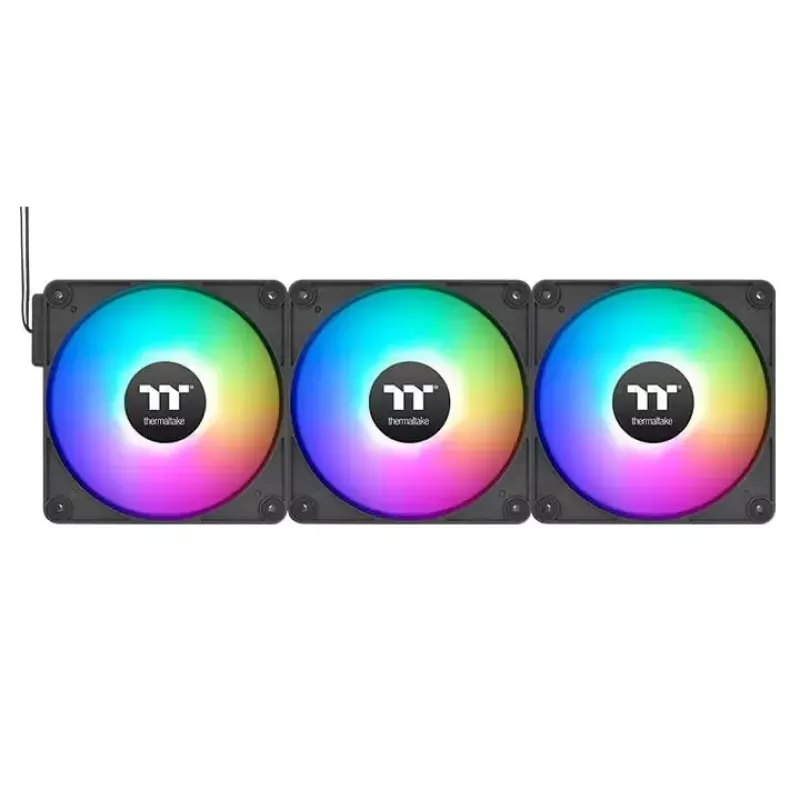Thermaltake CT120 EX Reverse ARGB Sync CL-F192-PL12SW-A ventilátor do skrine 120 mm, hydraulické ložisko, balenie 3 ks, čierny