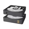 Thermaltake CT120 EX Reverse ARGB Sync CL-F192-PL12SW-A ventilátor do skrine 120 mm, hydraulické ložisko, balenie 3 ks, čierny