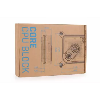 Water block Alphacool Core 1 Aurora mosadz meď nikel transparentná biela 72 mm
