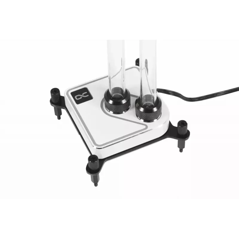 Water block Alphacool Core 1 Aurora mosadz meď nikel transparentná biela 72 mm