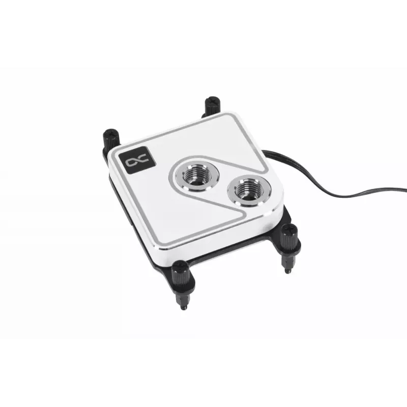 Water block Alphacool Core 1 Aurora mosadz meď nikel transparentná biela 72 mm