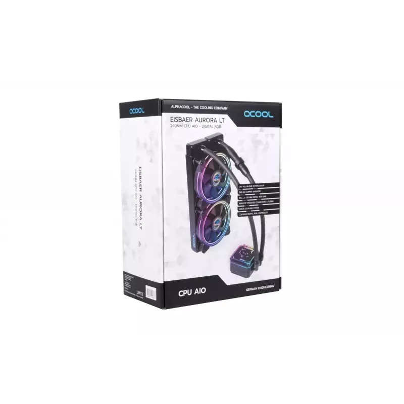All-in-One kvapalinový chladič Alphacool Eisbaer Aurora LT240 12 cm čierny