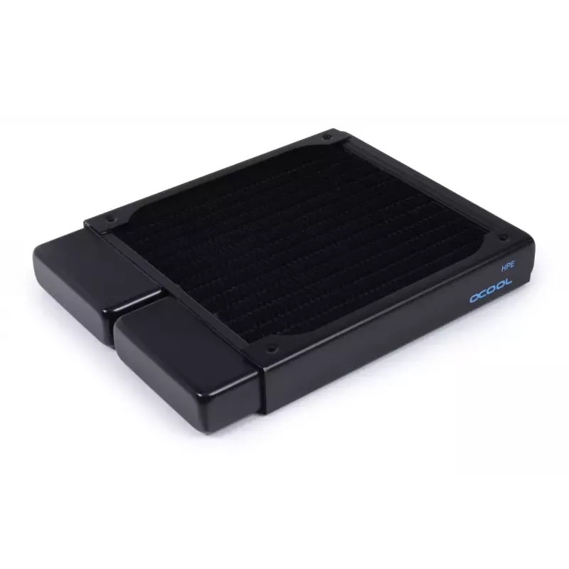 Radiátor Alphacool 14435 mosadz meď nehrdzavejúca oceľ čierna 120 mm