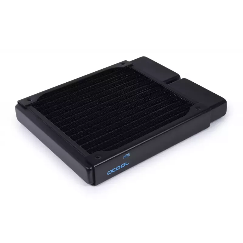 Radiátor Alphacool 14435 mosadz meď nehrdzavejúca oceľ čierna 120 mm